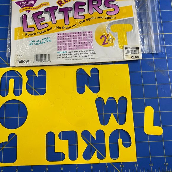 Lakeshore Toys Letter Stencils Paper Poshmark